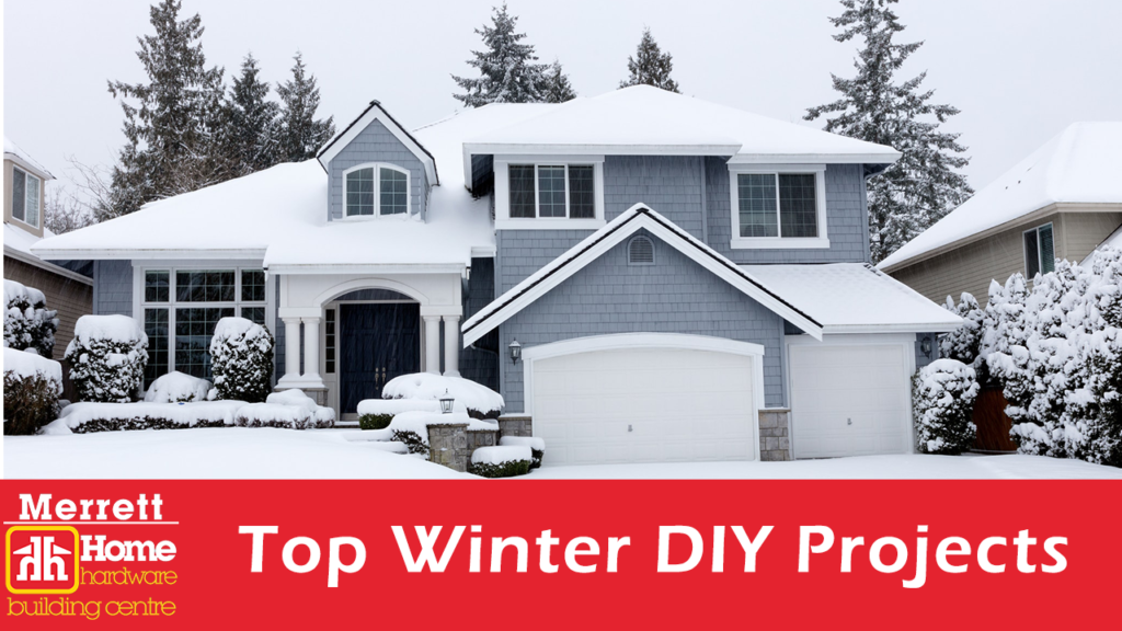 Top Winter DIY projects Feature image, snowy house