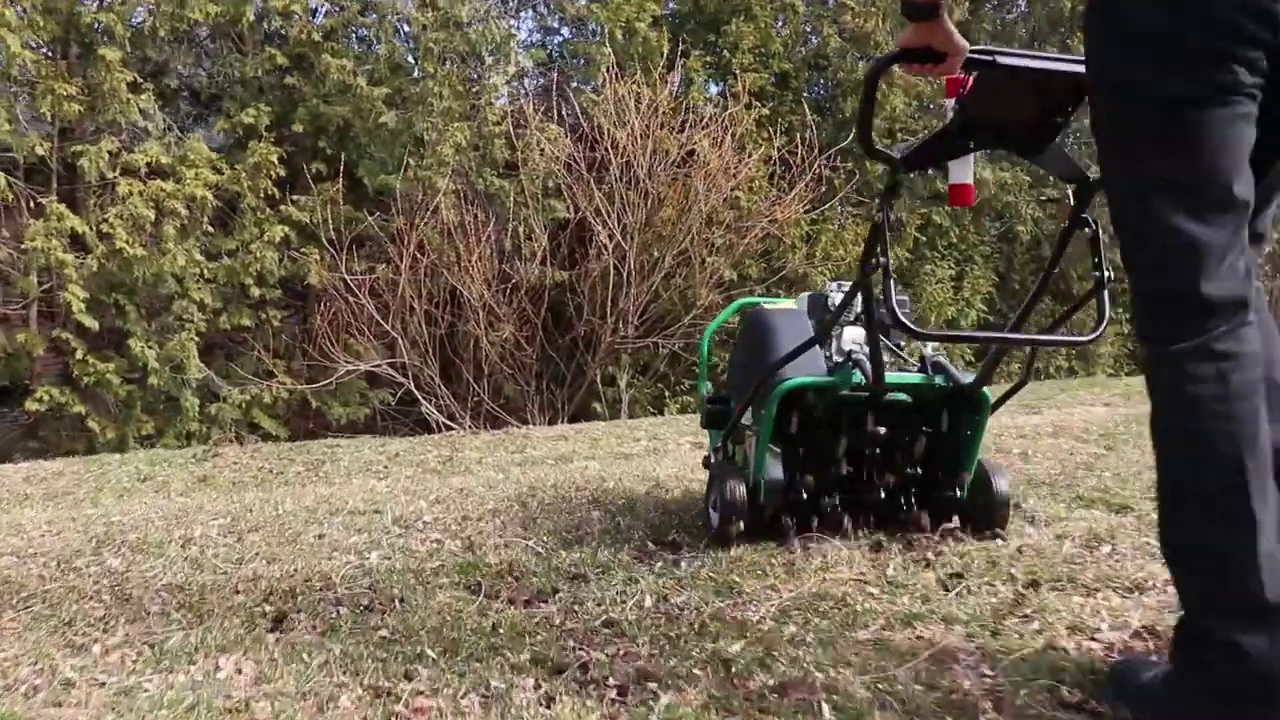 Lawn aerating 